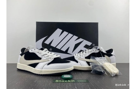 AIR BLACK SCOTT TRAVIS JORDAN X WHITE LOW 1 OG 0918